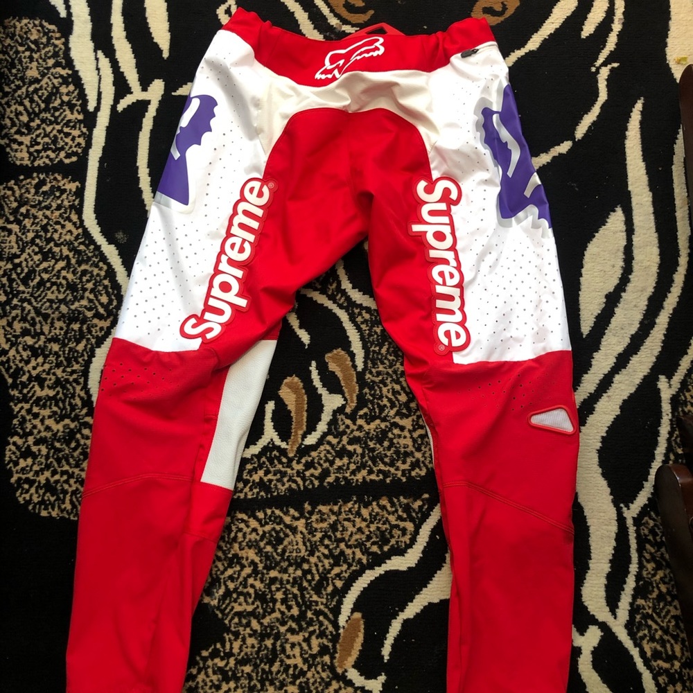 Supreme x Fox collaborate motorcross pants